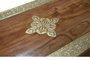 GINER Y COLOMER Aparador de estilo étnico en madera de acacia con detalles de cerámica y bronce, Cerezo